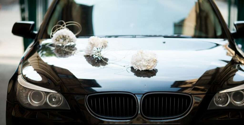 Wedding car decoration