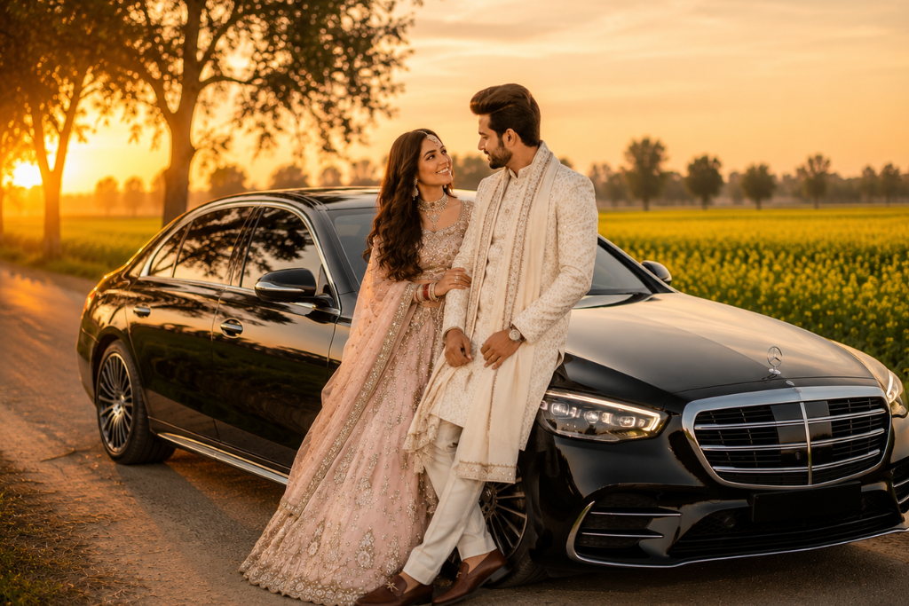 Luxury Car Rentals in Punjab for Pre-Wedding Shoots