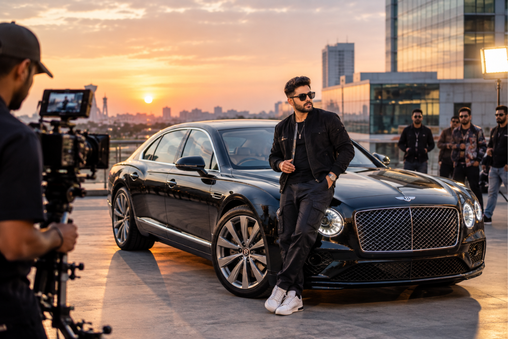 Bentley Car on Rent in Ludhiana for Music Videos